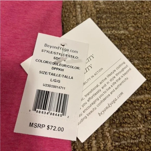 NWT Beyond Yoga Pink Spacedye Set - Large - Picture 4 of 5